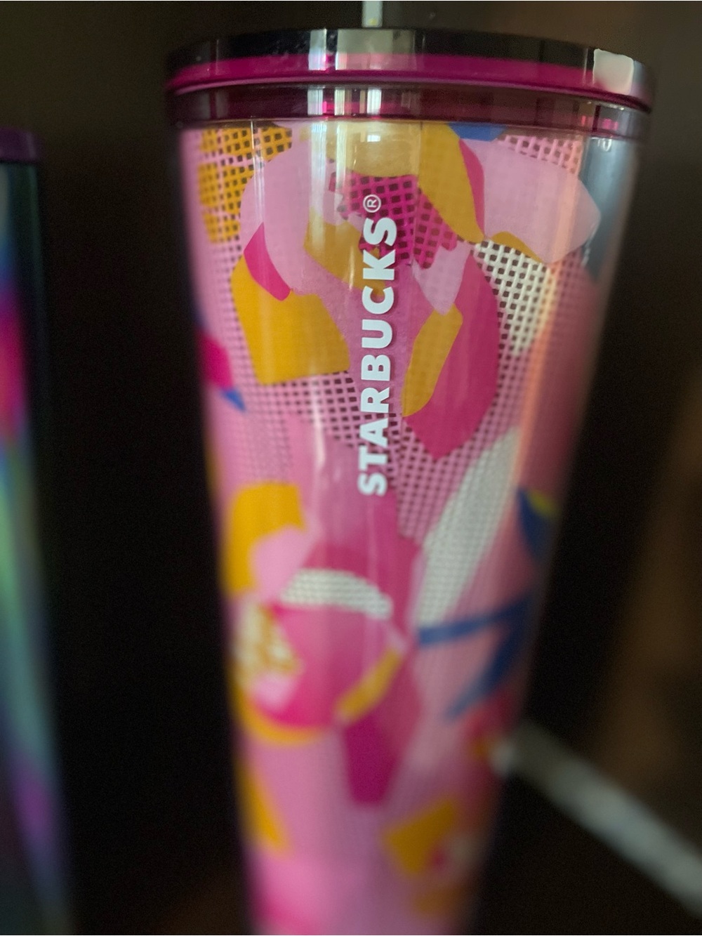 2 Starbucks 24 oz Tumbler Bundle Floral & Iridescent - Picture 2 of 8